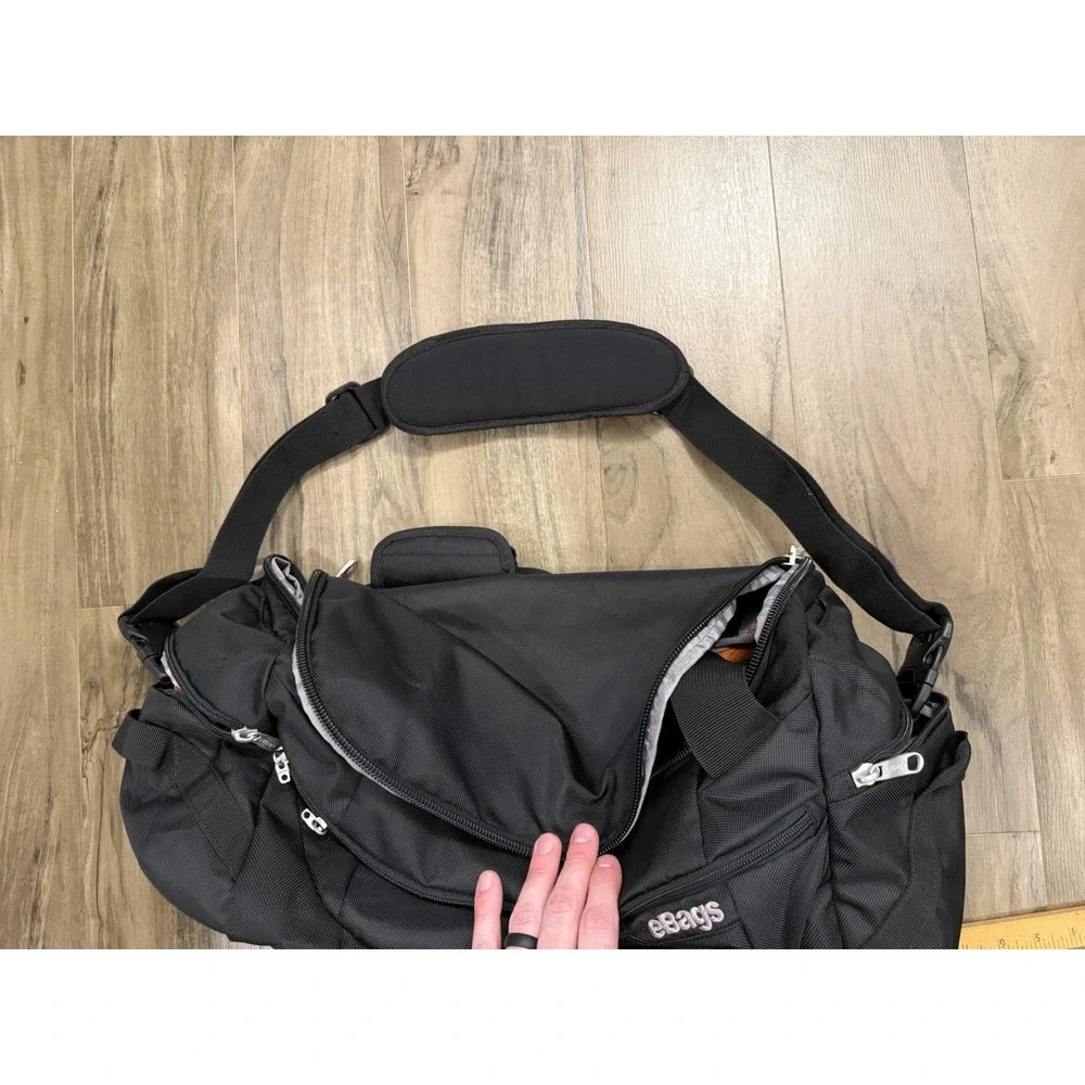 eBags TLS Mother Lode Companion Duffel Bag Carryon Weekender Black Bag Duffle